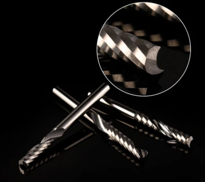 HSW DIAMOND TOOLS 3 mm x 20 mm Einzelflöte Bit Hartmetall Endfräse 3 mm CNC/Fräser Acryl Profi