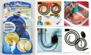 Turbo Sink Snake Abflussentstopfer Rohrreinigung Abflussreiniger Rohrreiniger  - Bild 1 von 6