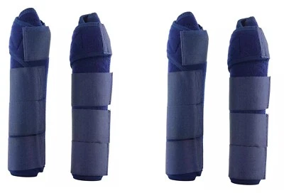Horse Medicine Brushing Boots Leg Wrap Protection Set of 4 Sports Full Horse/Cob - Image 1 of 3