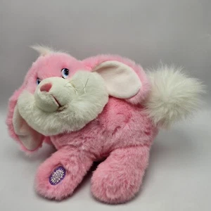 Dan Dee Pink Easter Bunny Plush Peter Cottontail Tail Spins Light up Cheeks Sing - Picture 1 of 6