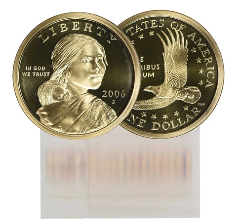 2006-S Proof Sacagawea Dollar 25-Coin Roll Cover