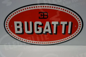 BUGATTI DEALER SIGN-HUGE/LARGE 19 1/2"" HIGH BY 36" WIDE. BEAUTIFUL COLORS! - Picture 1 of 3