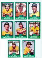 1984 TCMA Albany-Colonie A's #20 TOM ZMUDOSKY Rome NEW YORK