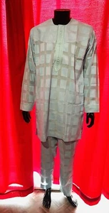 African Men's Wear Caftan 2piece - Picture 1 of 4