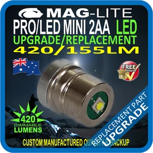 MAGLITE LED UPGRADE MINI 2AA REPLACEMENT MODULE BULB GLOBE 420LM DIMMABLE AU - Bild 1 von 10