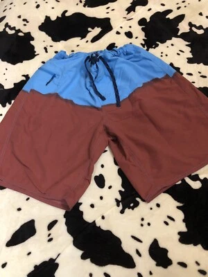 Pantalones Cortos Patagonia Para Hombre Granate y Azul Nailon Senderismo Correr Talla 40 Foto 1 de 4