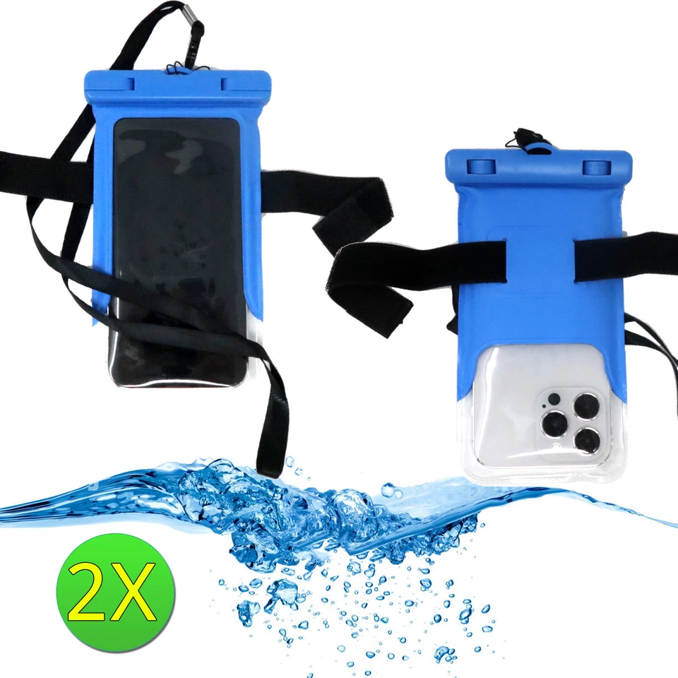 2X custodia impermeabile+armband fascia SPLASH per OnePlus One mare piscina CC1 - Immagine 1 di 4