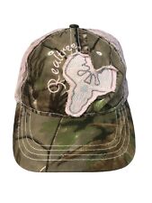 Team Realtree Womens Hat Pink Camo Embroidered Logo Deer Emblem Adjustable OSFM