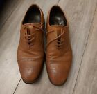 M & S Sartorial Shoes, Brown Oxford Brogue Leather Shoe, Size 9.5