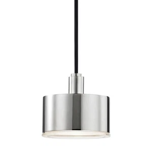 Nora 1-Light Polished Nickel LED Pendant with Clear Glass by MITZI HUDSON VALLEY - Picture 1 of 4