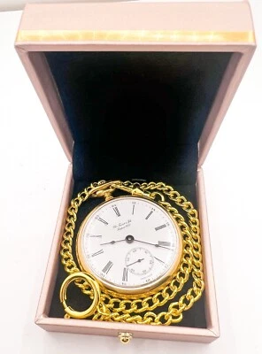 Chs Tissot & Fils 48mm 17 Jewels Gold Plated Mechanical Wind Pocket Watch FOB - image 1 of 4