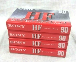 LOT of 4: Sony High Fidelity Normal Bias 90 min C-90HFC New in Package - Picture 1 of 2