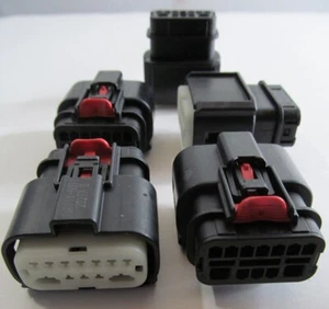 5-PACK MOLEX MX150 160111 12-PIN FEMALE RECEPTACLE AUTOMOTIVE CONNECTORS BLACK - Picture 1 of 6