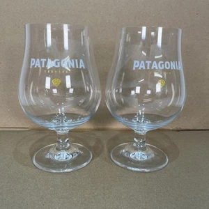 Patagonia Cerveza Tulip Beer Glasses 6” 17oz Busch NFF New X2 - Picture 1 of 6