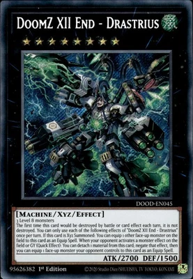 DoomZ XII End - Drastrius - Secret Rare 1st Edition DOOD-EN045 - NM - YuGiOh - Image 1 of 2