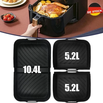Silicone Mold Air Fryer Baking Pan Accessory for Ninja AF500EU 10.4L Air Fryer - Image 1 of 4