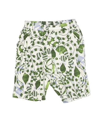 Pantalones Cortos Georgia Beaumont H&M Niños 4T Verde Blanco Estampado de Hojas Abstractas Mezcla de Algodón Foto 1 de 4