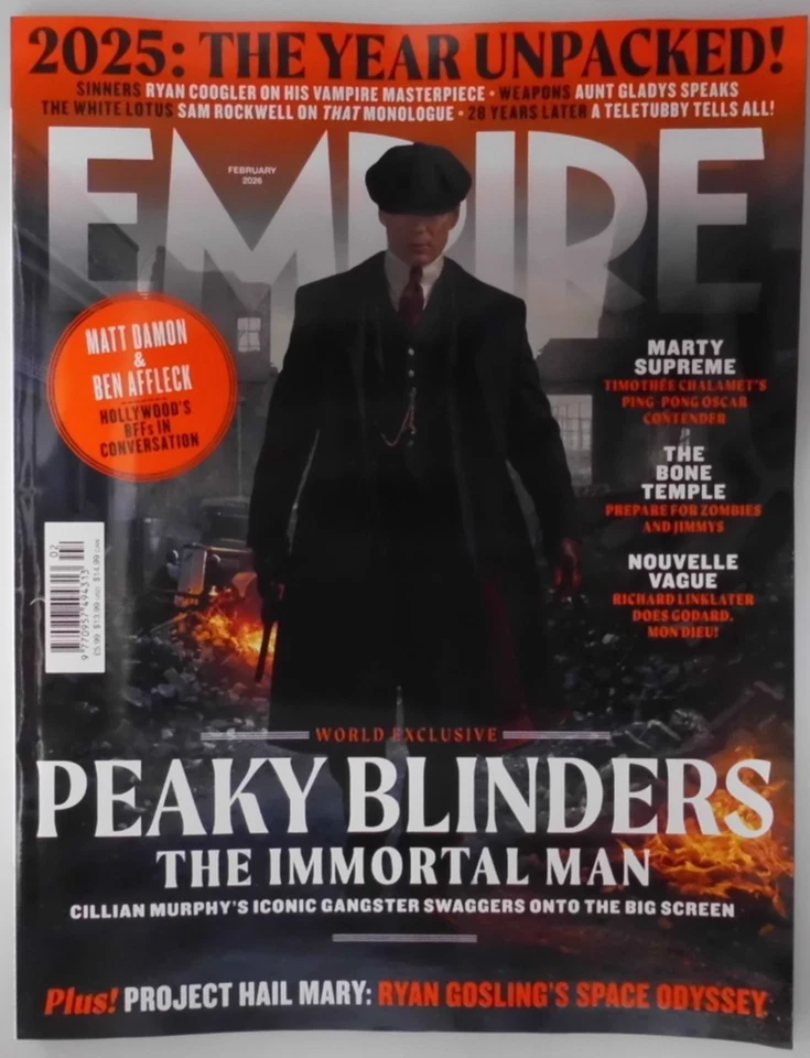 Empire Magazine Feb 2026 Peaky Blinders The Immortal Man exclusive 2025 unpacked