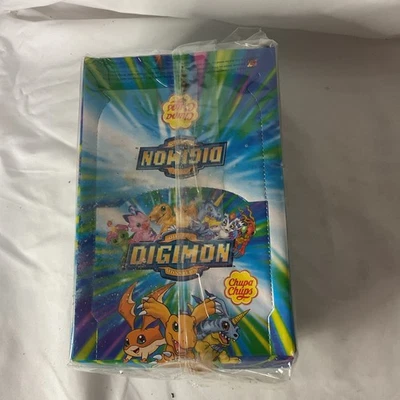 DIGIMON CHUPA CHUPS Collectible Vintage Box Digital Monsters Lollipops Stickers - Image 1 of 4