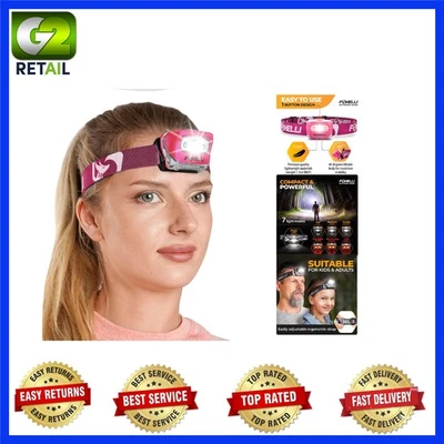 Super Bright Adjustable Headlamp with 165 Lumens - Ideal for Camping & Hiking - Image 1 of 4