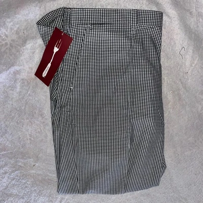 Chef Works Pants  With Belt Loops Zipper Size 42 Waist Unisex New Tags Checkered - Image 1 of 4