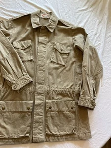 Vintage Banana Republic Safari Jacke Herren Medium Khaki Field Chore Mantel 1980er - Bild 1 von 11