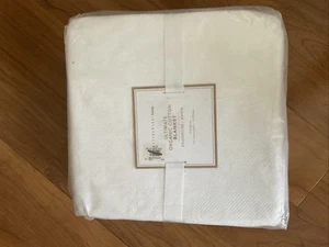 Pottery Barn Teen Ultimate Organic Cotton Blanket -Full/Queen-White-NWT - Picture 1 of 1