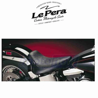 Le Pera Solo Basket Weave Silhouette Seat for 1993 Harley Davidson FLSTN hz Foto 1 de 4