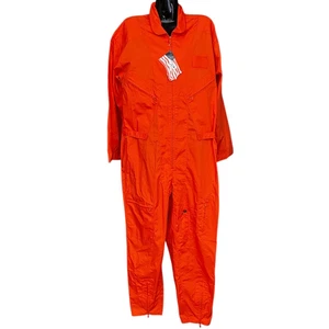 Rothco Men’s Orange 75123 Long Sleeve Flight Suit Sz M NWT - Picture 1 of 8