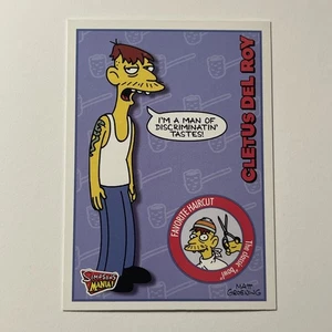2001 Simpsons Inkworks Mania! Cletus Del Roy Character Card #17 - Picture 1 of 2