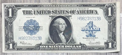 1923 $1 Silver Certificate Blue Seal FR# 238, XF/AU Note - Image 1 of 4