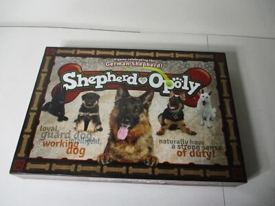 Pastor Alemán-Opolio Un Monopolio Temático Familia Juego de Mesa Perro Cachorro Amante Foto 1 de 4