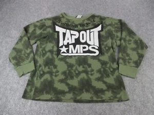 Tapout Shirt Boys XL Green White MPS Camo MMA Fighter Thermal Y2K Kids Youth - Picture 1 of 11