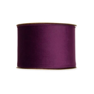 Unwired Velvet Fabric Ribbon 70mm Wide 8m Roll Plum - Picture 1 of 1