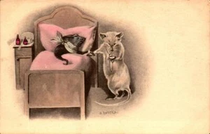 UDB SIGNED O. ANDERS POSTCARD- HUMANIZED RATS- PATIENT AND DOCTOR BKC2 - Picture 1 of 2