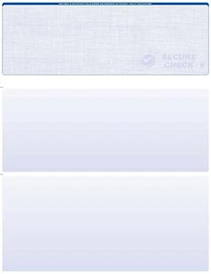 25 Blanko Karo Einsteckpapiere - Karo oben - Leinen - blau - Bild 1 von 1