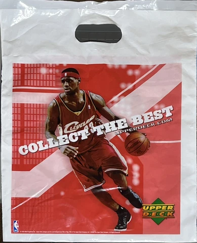 2005 UPPER DECK Lebron James Plastic Shopping Gift Bag Cavaliers Collectibles Cover