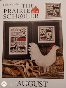 THE PRAIRIE SCHOOLER AUGUST BK 176 CROSS STITCH CHART - Picture 1 of 5