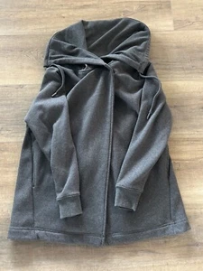 Zella Women's Snap Front Jacket Size S Gray Wrap Collar, never worn, very cozy - Picture 1 of 8