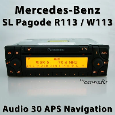 Original Mercedes Audio 30 APS R113 Navigationssystem CD SL-Klasse W113 Pagode  - Bild 1 von 4