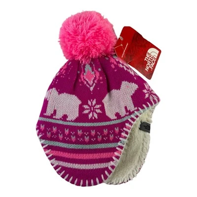 Gorro The North Face Baby Faroe rosa luminoso talla XXS orejeras infantil nuevo con etiquetas Foto 1 de 4