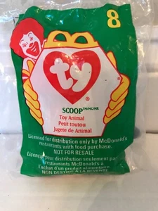 Ty Teenie Beanie Babies McDonald's SCOOP 1998  - NEW in Sealed Plastic Tag #8  - Picture 1 of 6