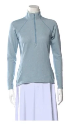 Patagonia, The Real Real, Quarter Zip Capilene Performance Base Layer Blue Top - Image 1 of 4