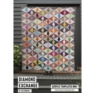 Jen Kingwell Designs: Diamond Exchange (Acrylic Templates Only) - Picture 1 of 3