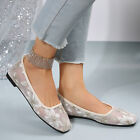 Slingback Shoes for Women Leisure Women's Four Seasons Embroidered Flowers Non