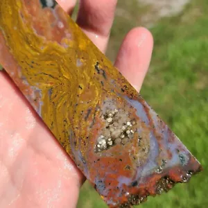 LASTRA DI DIASPRO OCEANICO DAL MADAGASCAR RUGH 117,9 GRAMMI - Foto 1 di 4