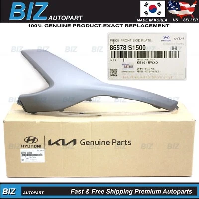 Genuine Front Bumper Skid End Plate LEFT LH for 2021-2023 Santa Fe 86578-S1500 Foto 1 de 4