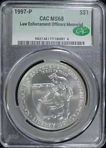 1997 P $1 Law Enforcement CAC MS68 (2531994) - Picture 1 of 4