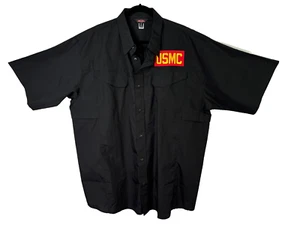 Tru-Spec 24-7 Series Mens 2XL Short Sleeve Ultralight Shirt Tactical USMC Patch - Picture 1 of 15