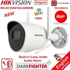 4MP DarkFighter MIC SPEAKER 2-WAY AUDIO WiFi IP Camera DS-2CV2041G2-IDW - Picture 1 of 9
